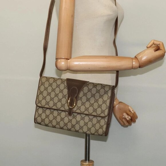 GUCCI GG Supreme Shoulder Bag PVC Beige Gold 904 02 050 Auth ep10698 - Picture 14 of 16